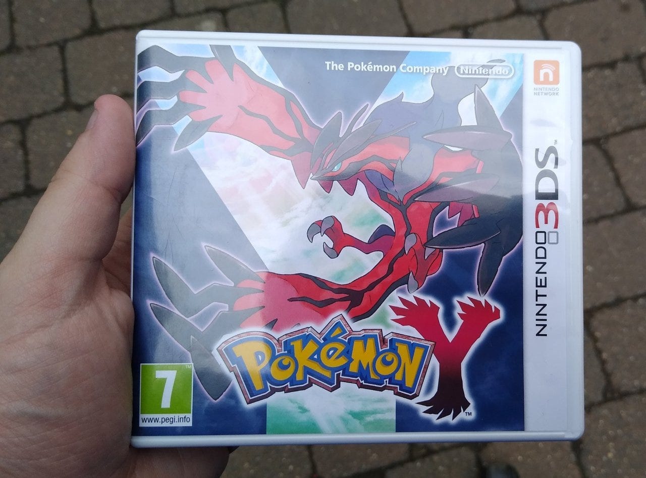 My copy of Pokémon Y, repurchased in May 2022