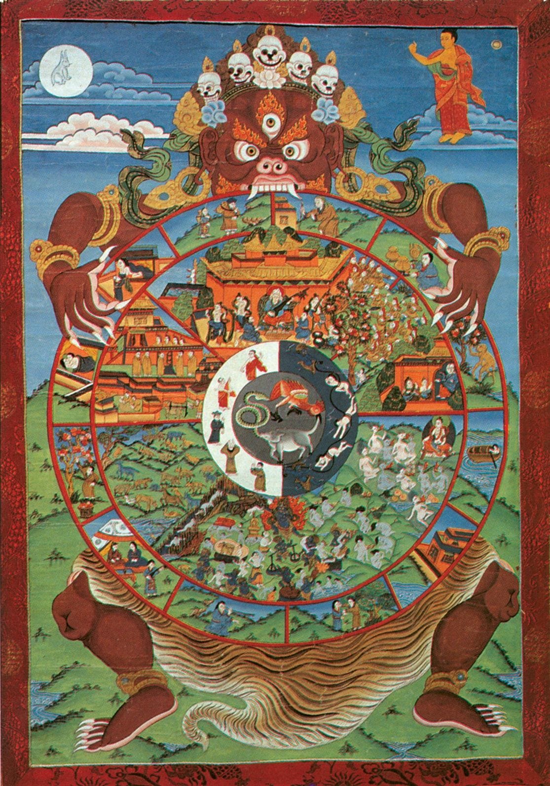 Tibetan Buddhist Wheel Of Life Samsara Cyclic Existence – Otosection