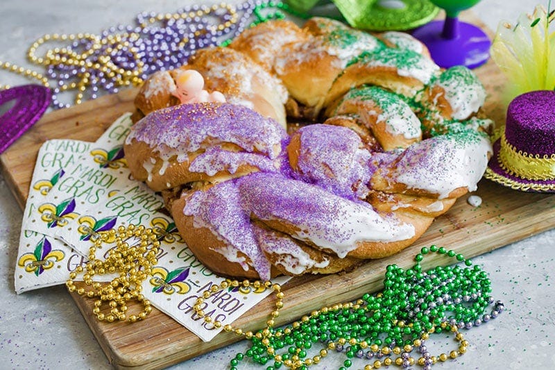 Mardi Gras King Cake recipe | Barbara Bakes