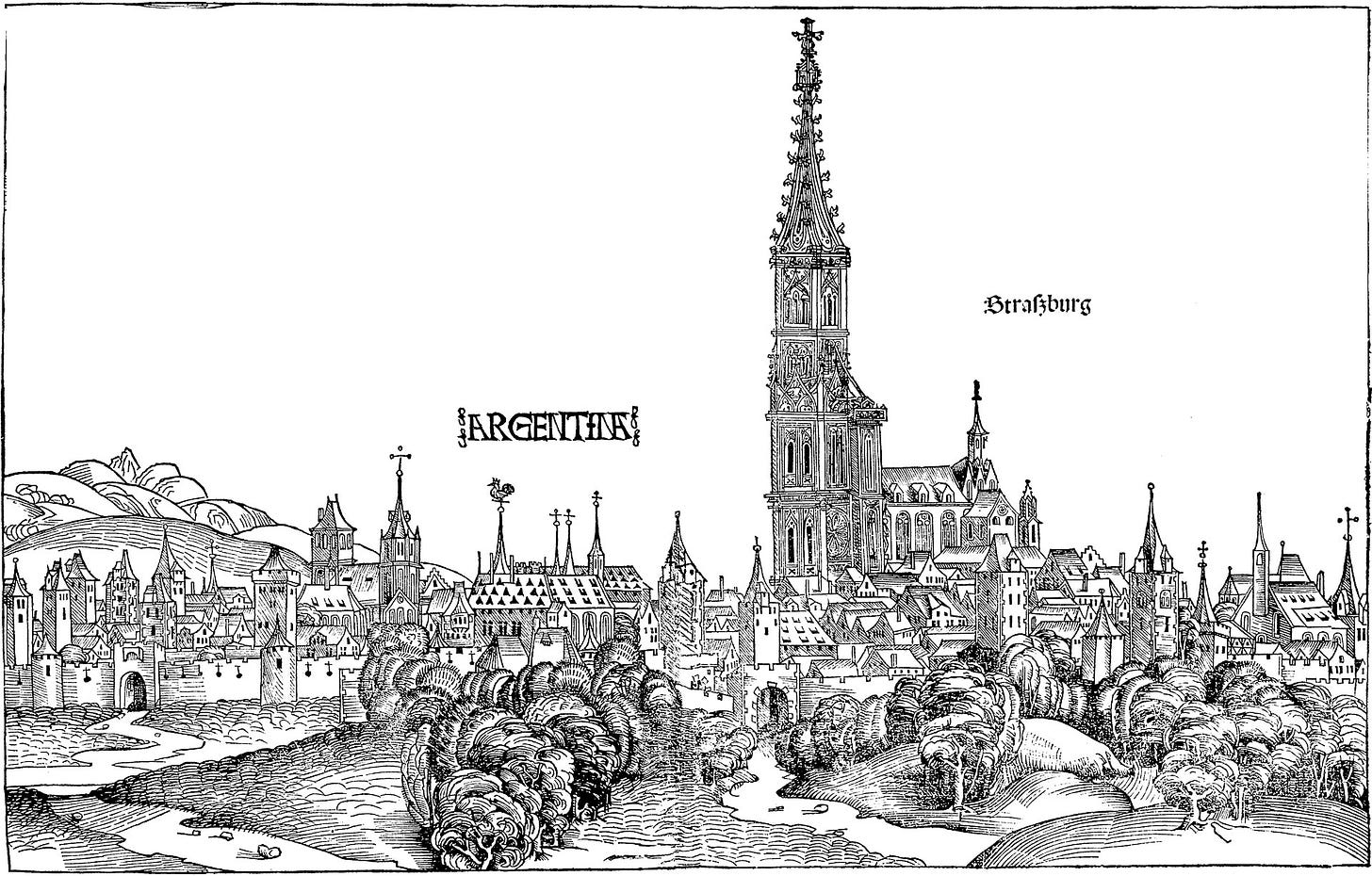 View of the cathedral in 1493