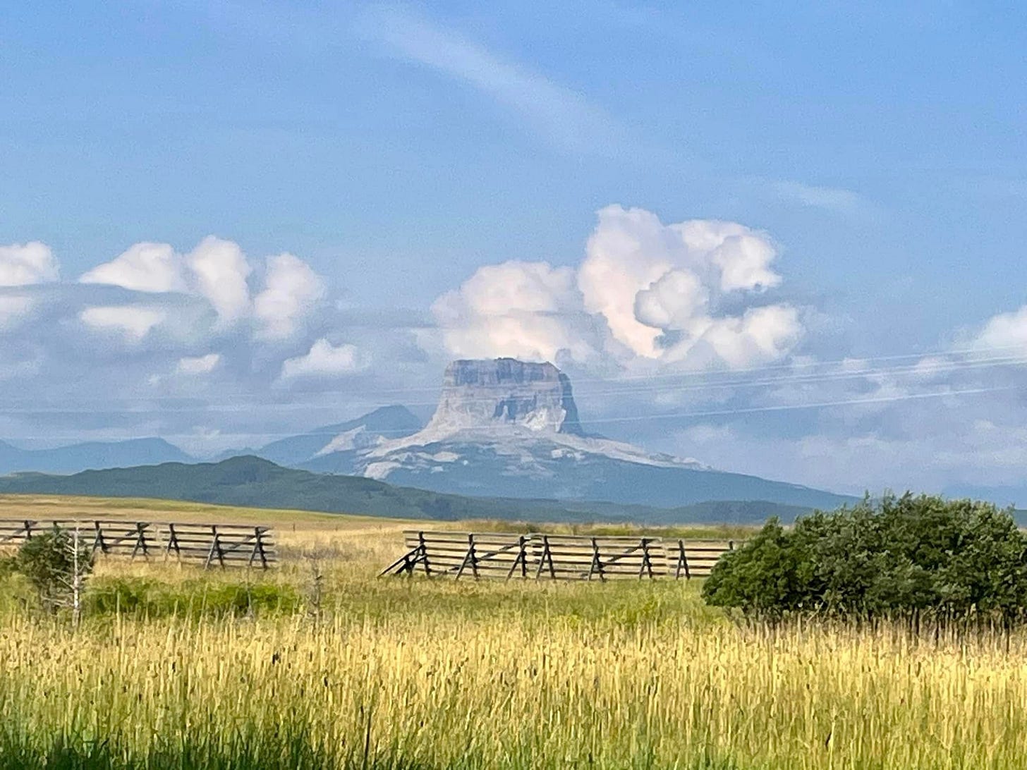 traveling by Chief Mountain