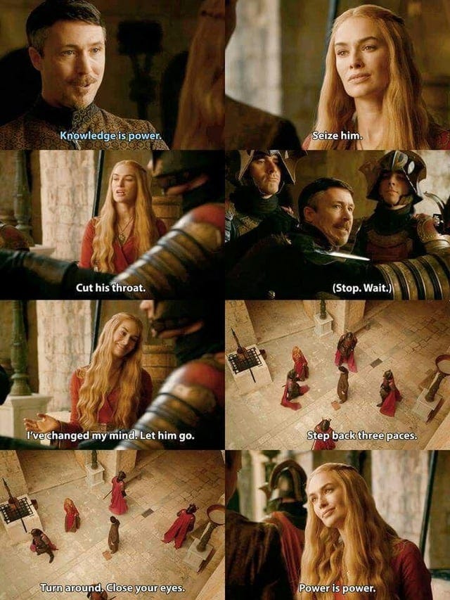Game of thrones scene