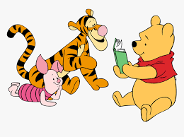 Winnie The Pooh Reading, HD Png Download - kindpng