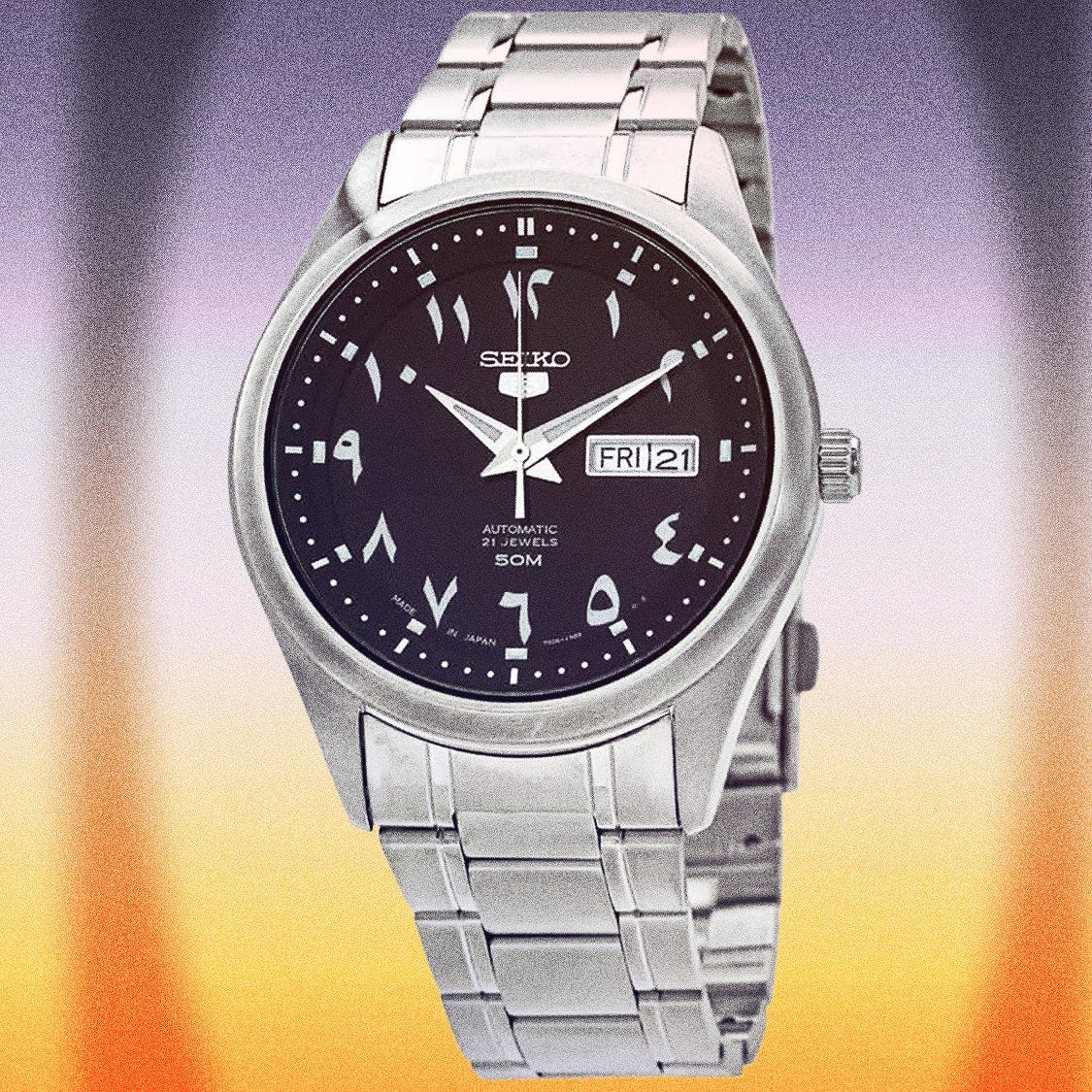 Seiko 5 Arabic Dial Watches Normally Cost Thousands—Not This One | GQ