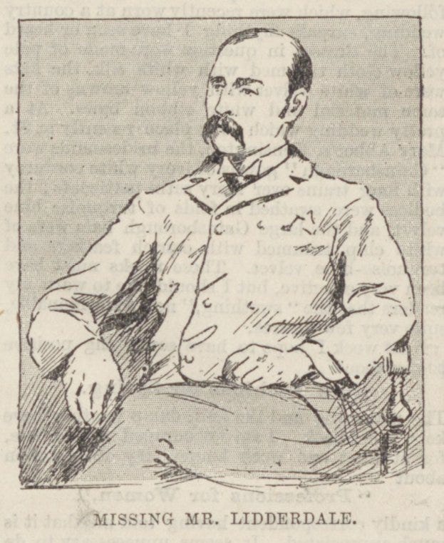 Missing Mr Lidderdale, Penny Illustrated, 5 March 1892