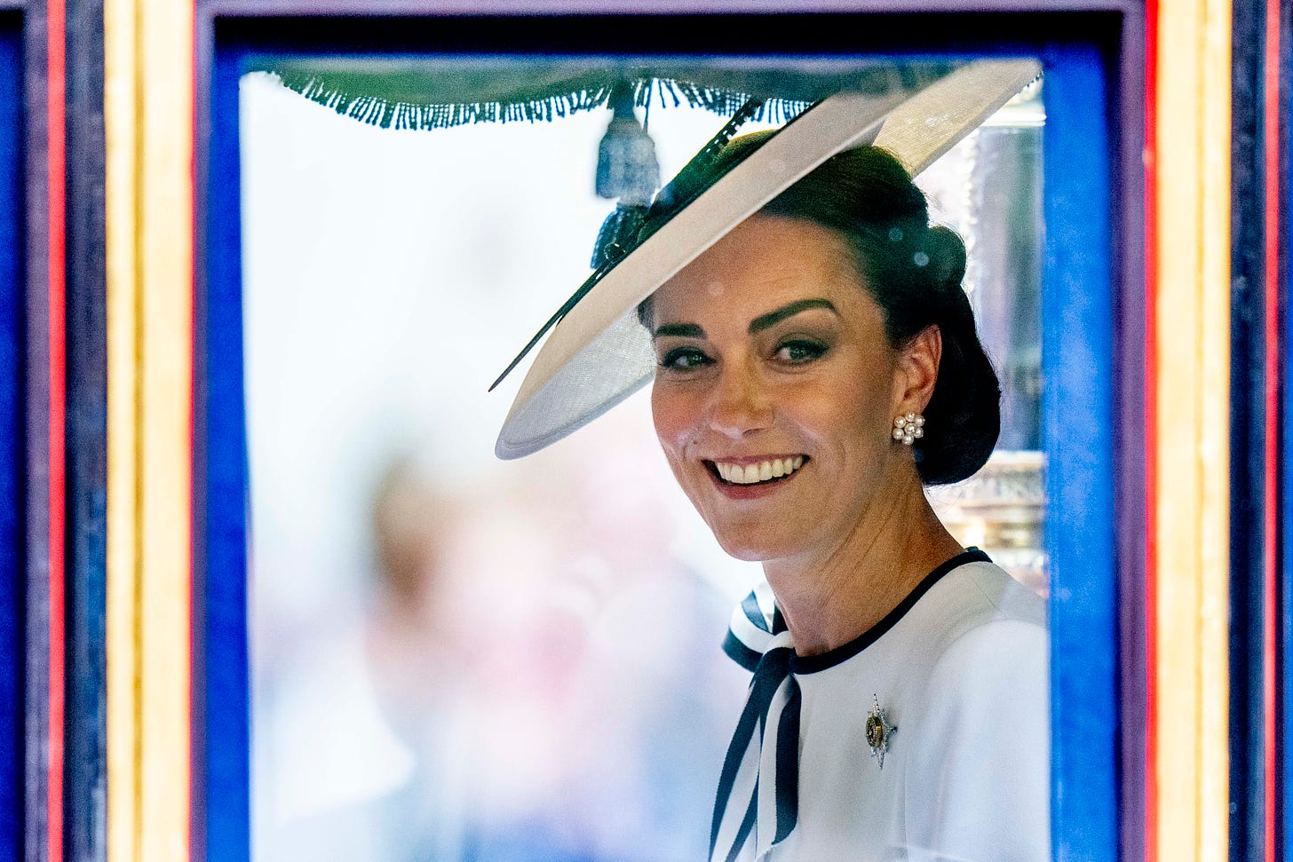 kate middleton at trooping the colour in 2024