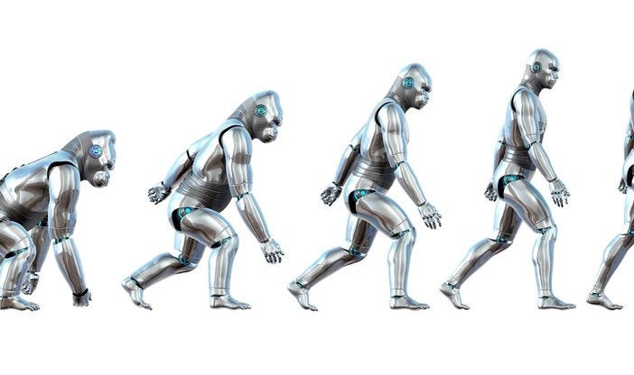 A Million Years of Evolution in Two Days: Darwin Vs. Robots