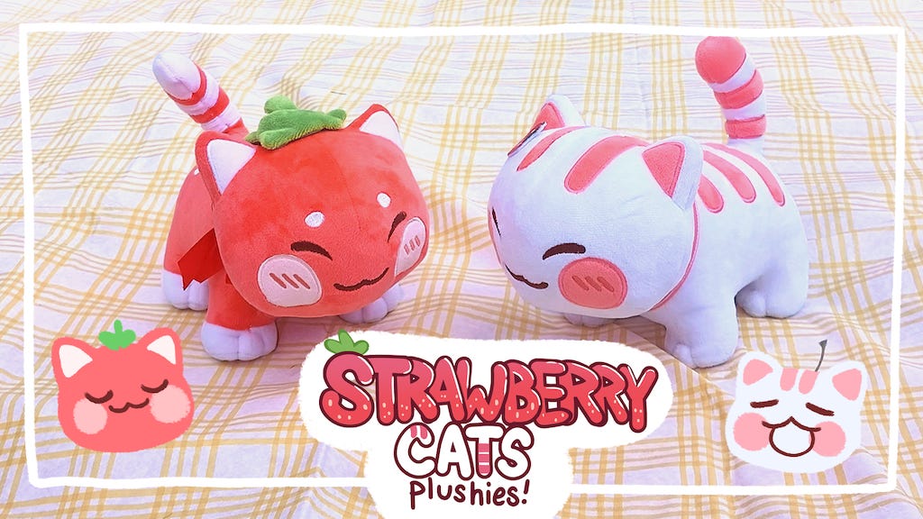 Project image for Strawberry Cat Plushies!