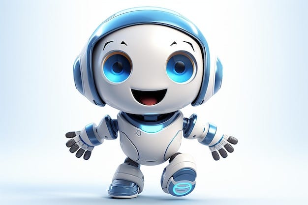 Premium AI Image | Cute Floating Bot Your Friendly AI Companion Generative  AI