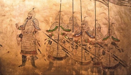 Fresque médiévale chinoise Fresque médiévale chinoise