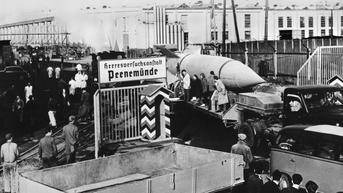 二战期间佩内明德（Peenemunde）的火箭工厂