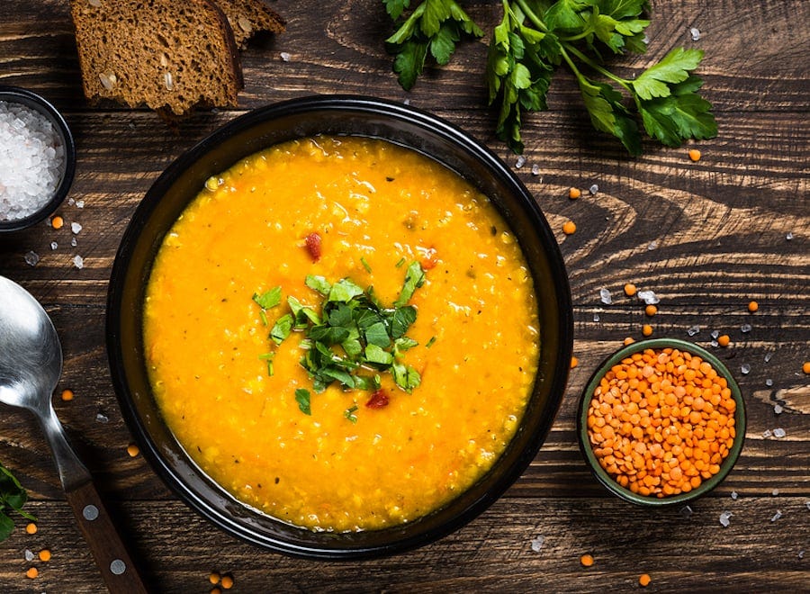 Coconut Curry Red Lentil Soup