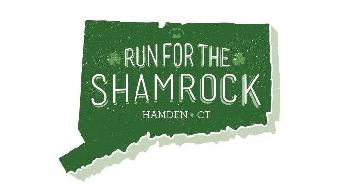 May be an image of text that says 'RUN FOR THE SHAMROCK HAMDEN A CT CT 上'