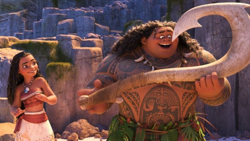 dwayne johnson moana rocks thanksgiving box office 2016