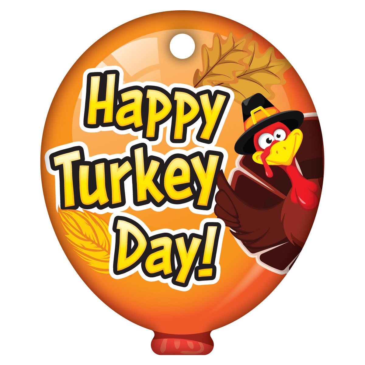 Balloon Brag Tags - Happy Turkey Day - Holidays - Brag Tags® - School  Products