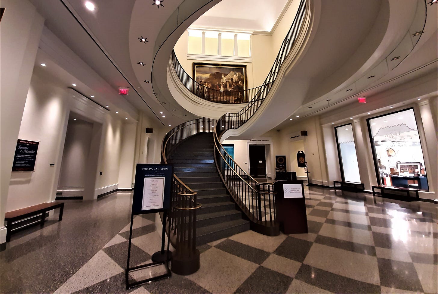 lobby of the museum of the american revolution