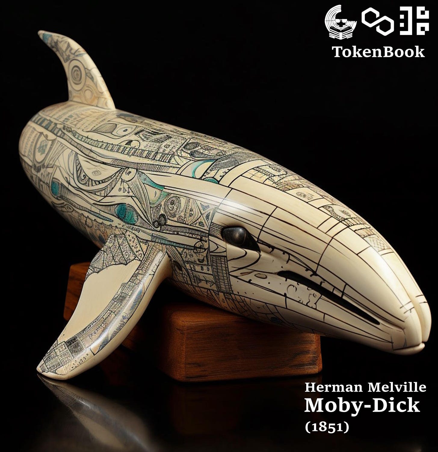 TokenBook cover for Moby-Dick by Herman Melville