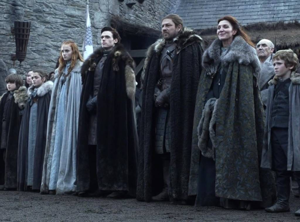 Games of Thrones House of Stark family.