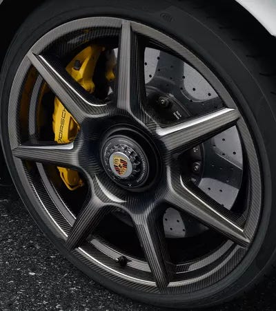 Porsche 911 Turbo Carbon wheel and tyre set