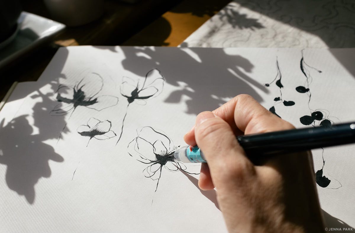 ink flowers