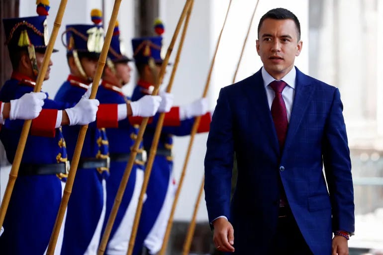ecuador's new president daniel noboa