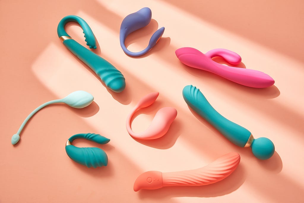 an array of sex toys