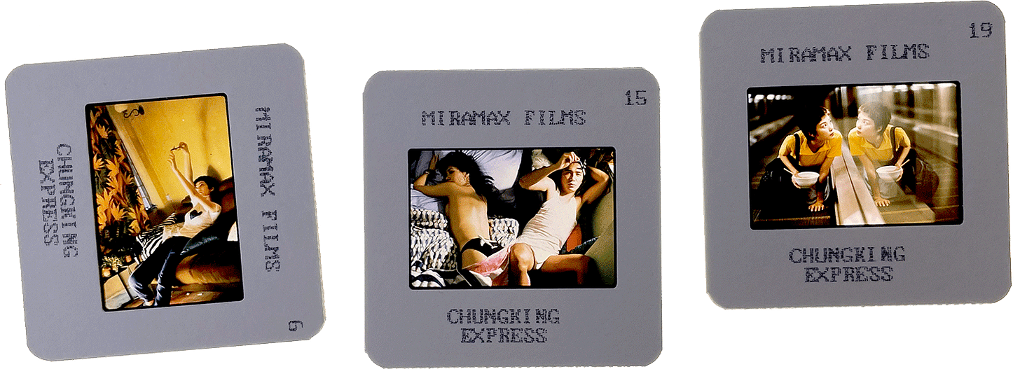 CHUNGKING EXPRESS slides; courtesy of Miramax Films.