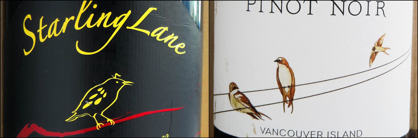 Starling Lane & 40 Knots Pinot Noir 2009 Label Details