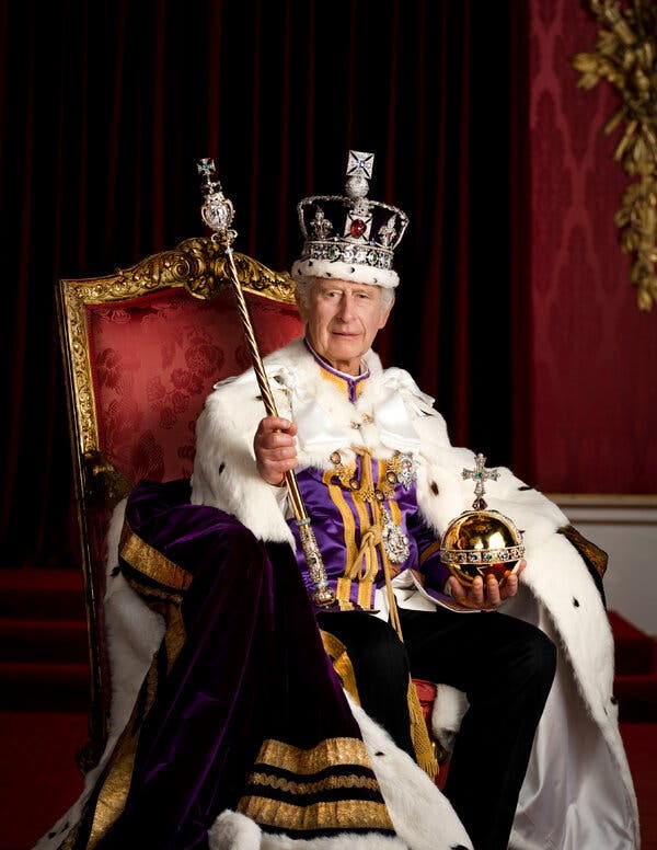 King Charles's Official Coronation Photo Is a 'Little Piece of Theater' -  The New York Times