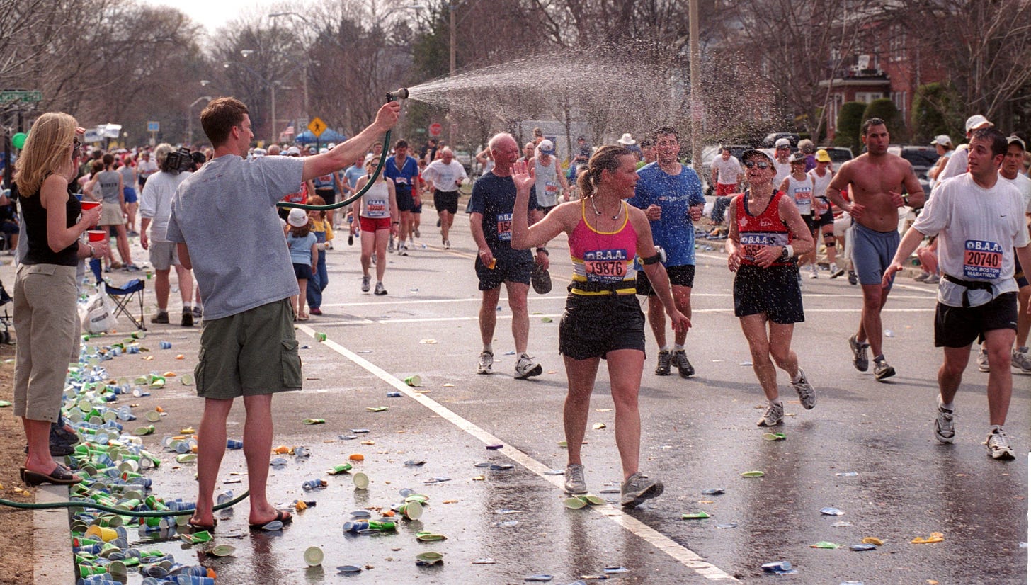 Is today the worst weather in Boston Marathon history? It depends how you  define 'worst.'