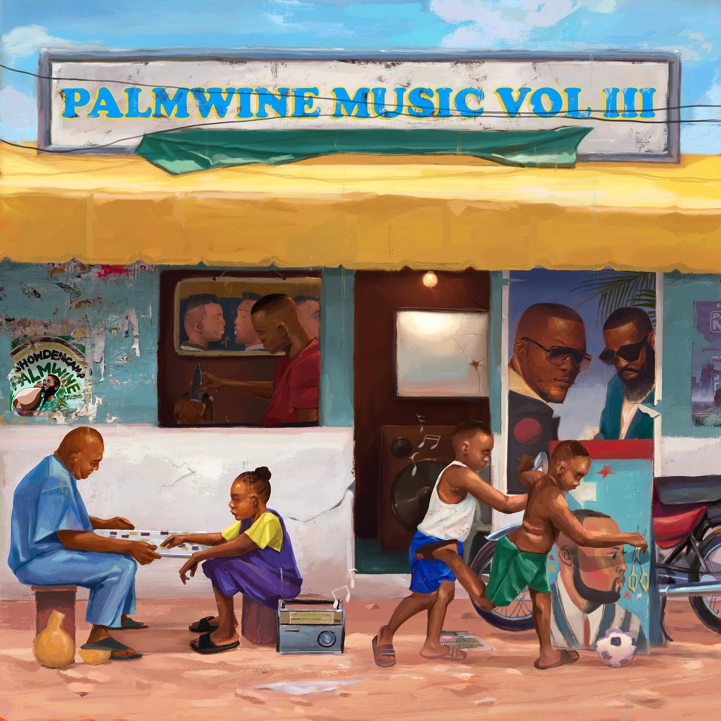 Palmwine Music Vol. 3 by Show Dem Camp (2022) | Illustration: Boluwatife Sonaike | Creative Direction: Niyi Okeowo