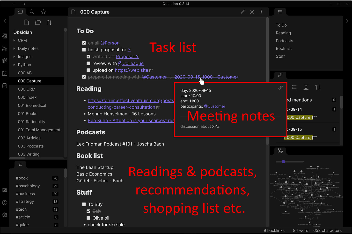 How to use Daily Notes with a Capture Note - Share & showcase - Obsidian  Forum