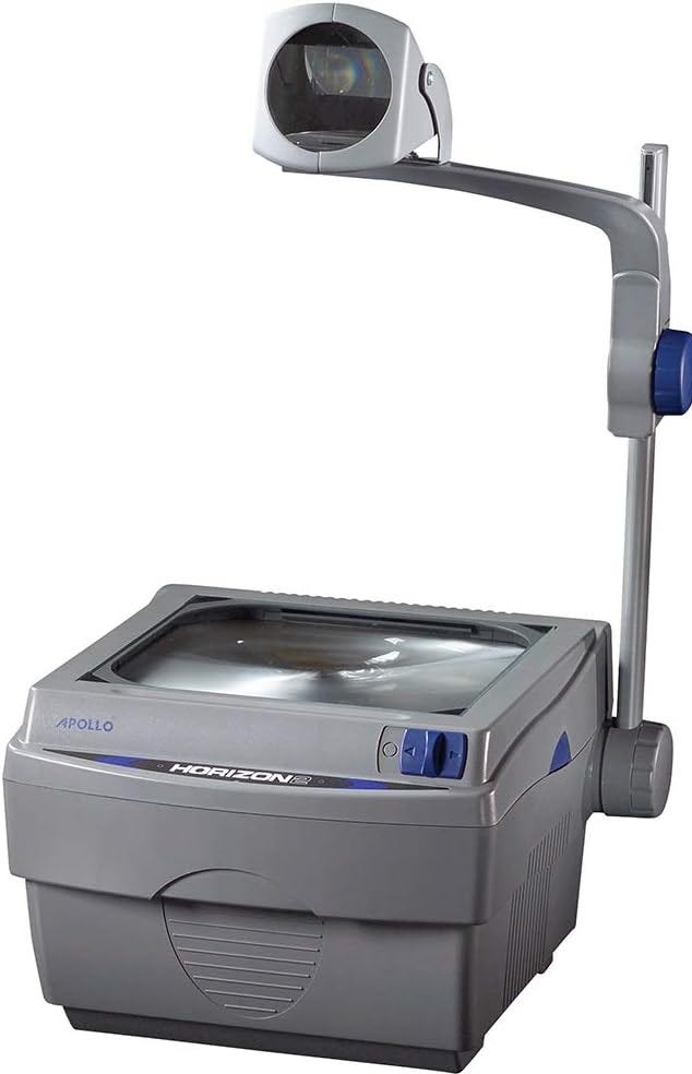 Apollo Overhead Projector, Horizon 2, 2000 Lumen Output, 10&#34; x 10&#34;, Closed Head (V16002M), Gray