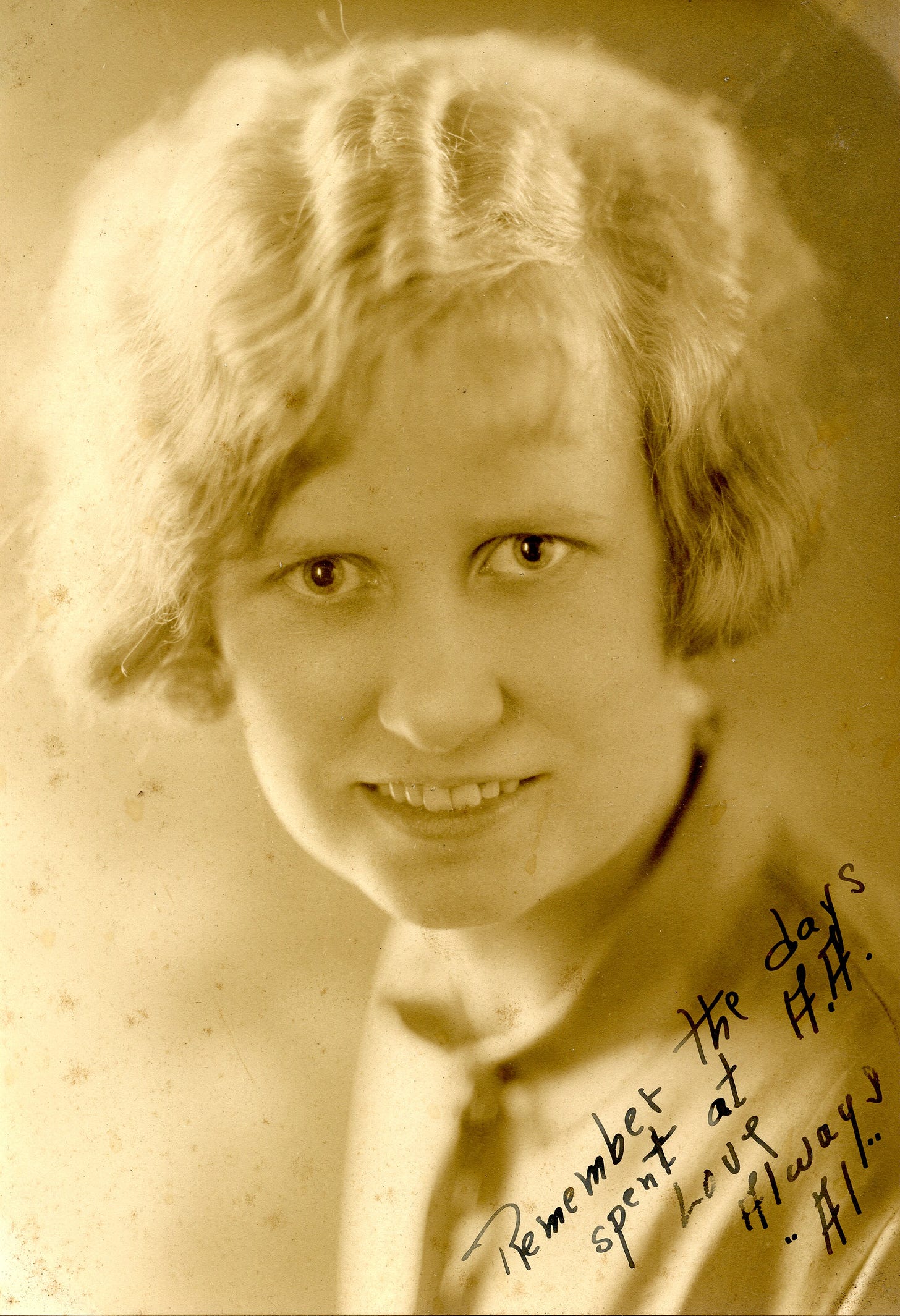 Autographed school photo