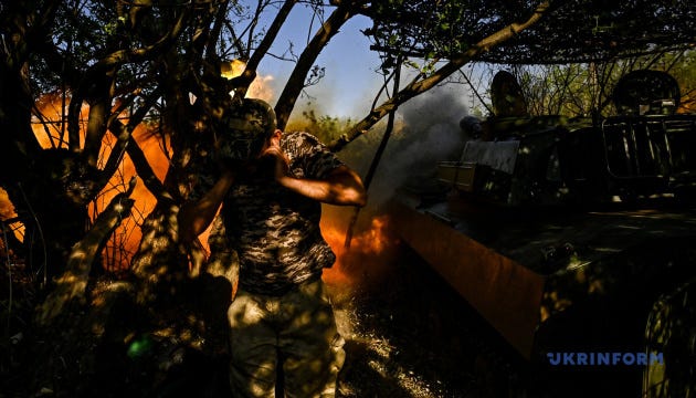 Ukrainian artillery in action near Chasiv Yar / Photo: Dmytro Smolienko / Ukrinform