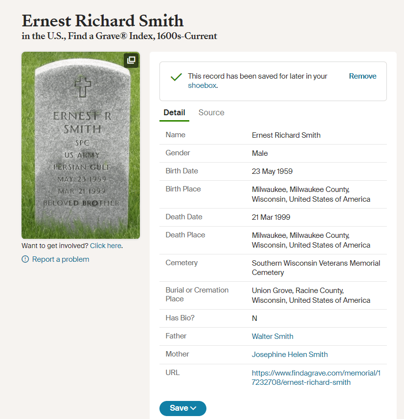 r/TheDahmerCase - Alleged Jeff Dahmer victim ''Eddie Smith" and Ernest Richard Smith