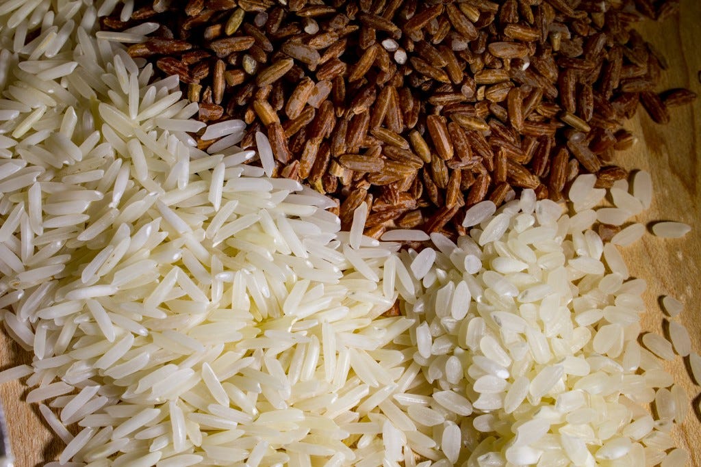 Rice types 