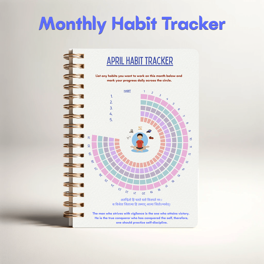 Monthly Habit Tracker - 2024 Hindu Planner by Artham