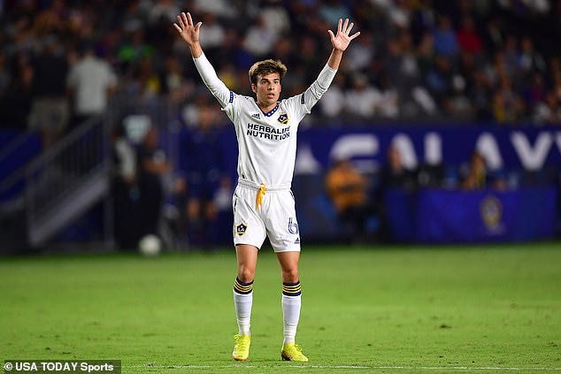 Riqui Puig makes his LA Galaxy debut off the bench after Barcelona move |  Daily Mail Online