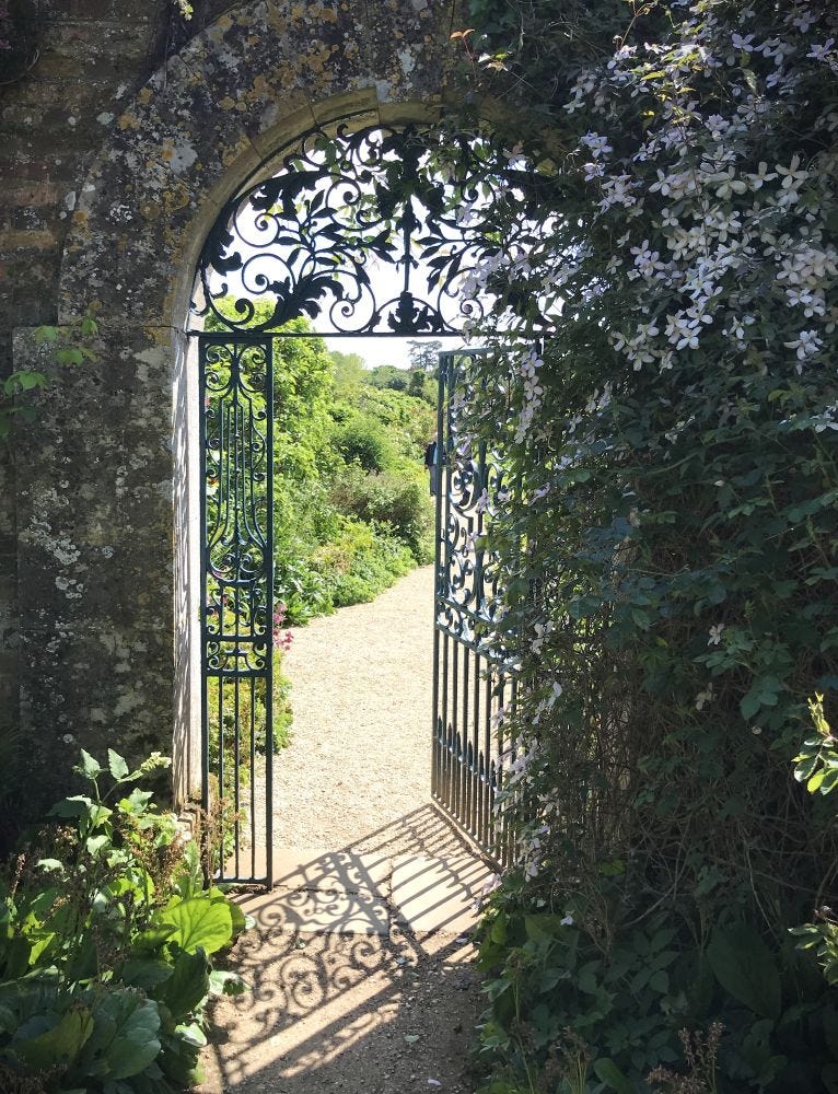 walled garden rousham