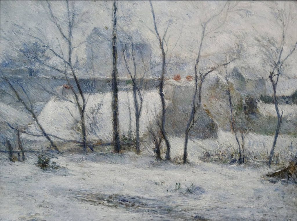 Paul Gauguin, Winter landscape, Image source Wikipedia