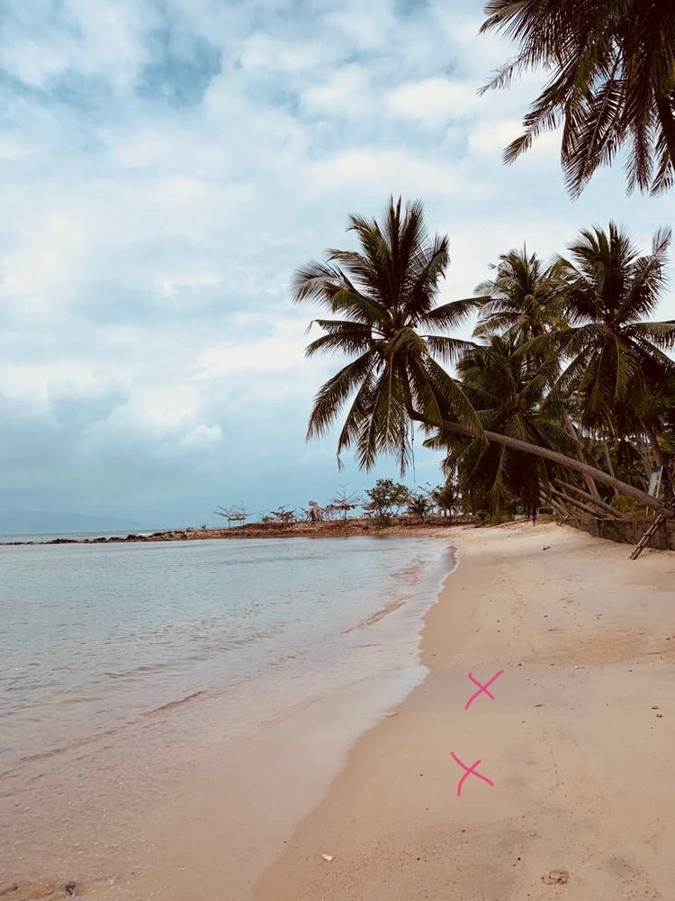 A beach in Koh Samui