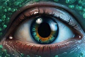 Artsy representation of human eye