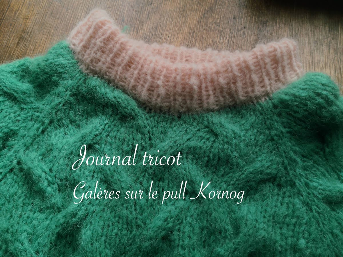 Journal tricot : galère avec le pull Kornog