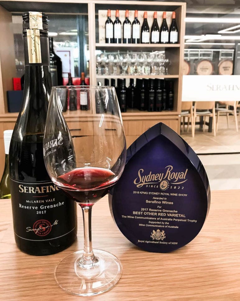 Serafino award-winning Grenache