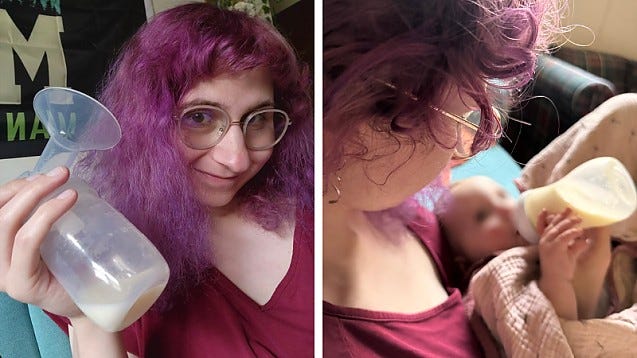 Undorító!  Egy transzszexuális azzal kérkedik a közösségi médiában, hogy saját "tejével" tudja táplálni a babát: Megerősíthetem, hogy ez anyatej
