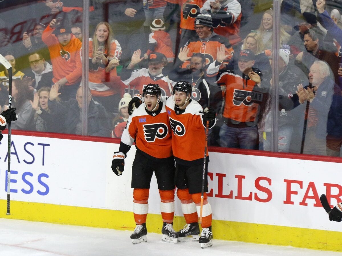 Sean Walker Joel Farabee Philadelphia Flyers