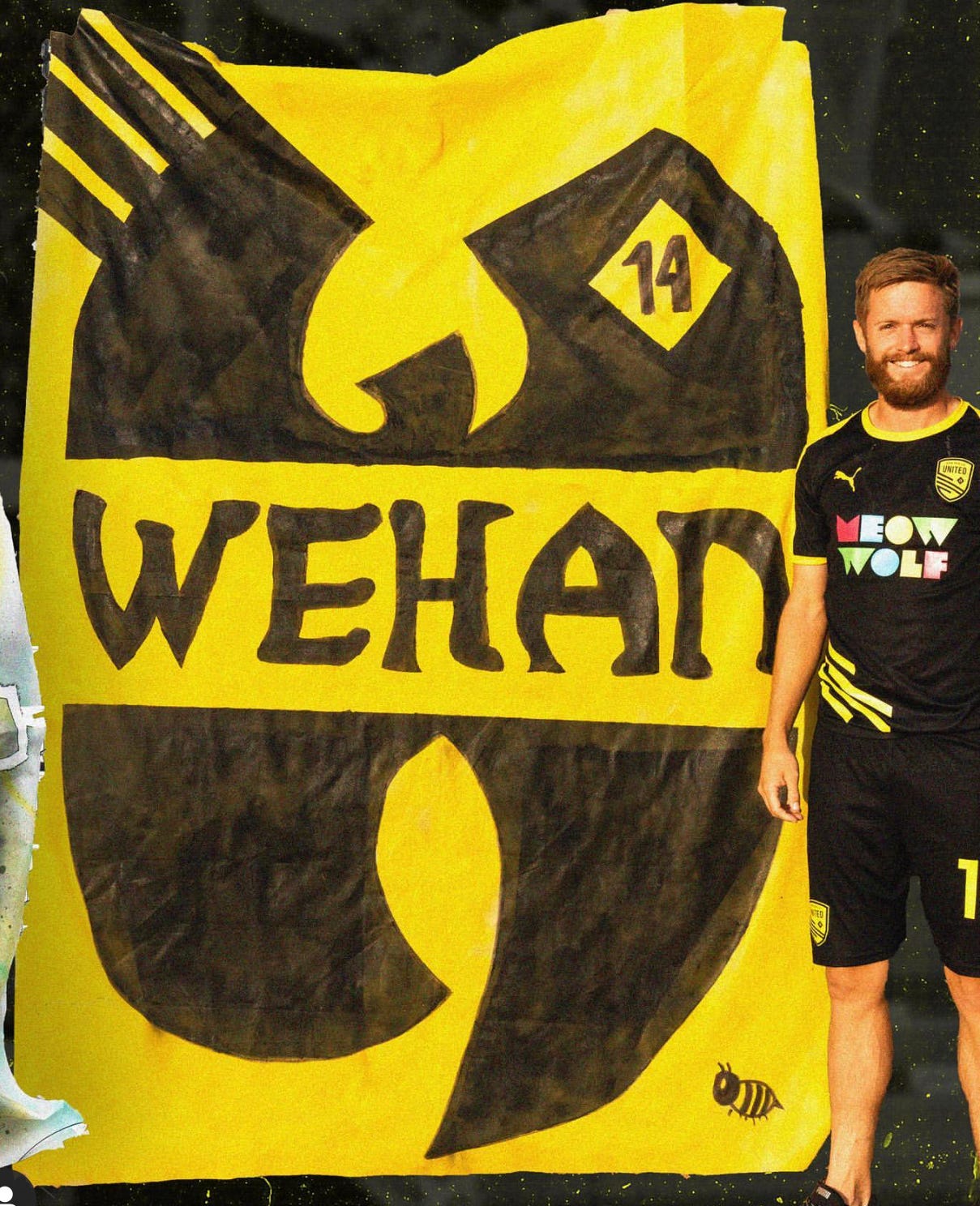 Beez player tifo I made back in 2020