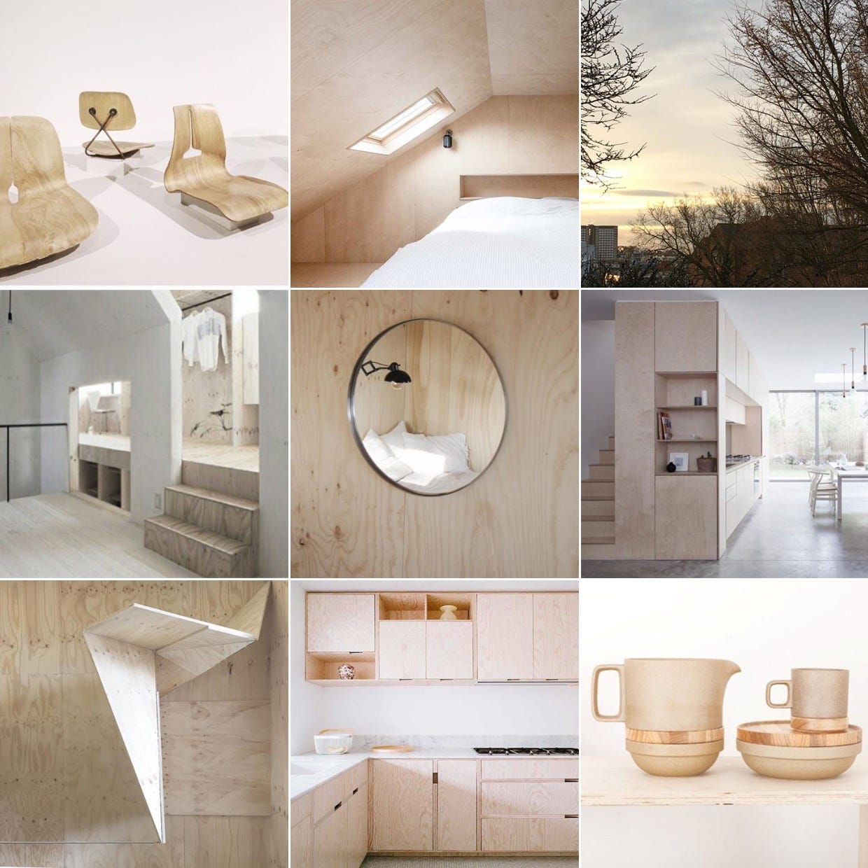 Plywood: @michelleogundehin Instagram moodboard