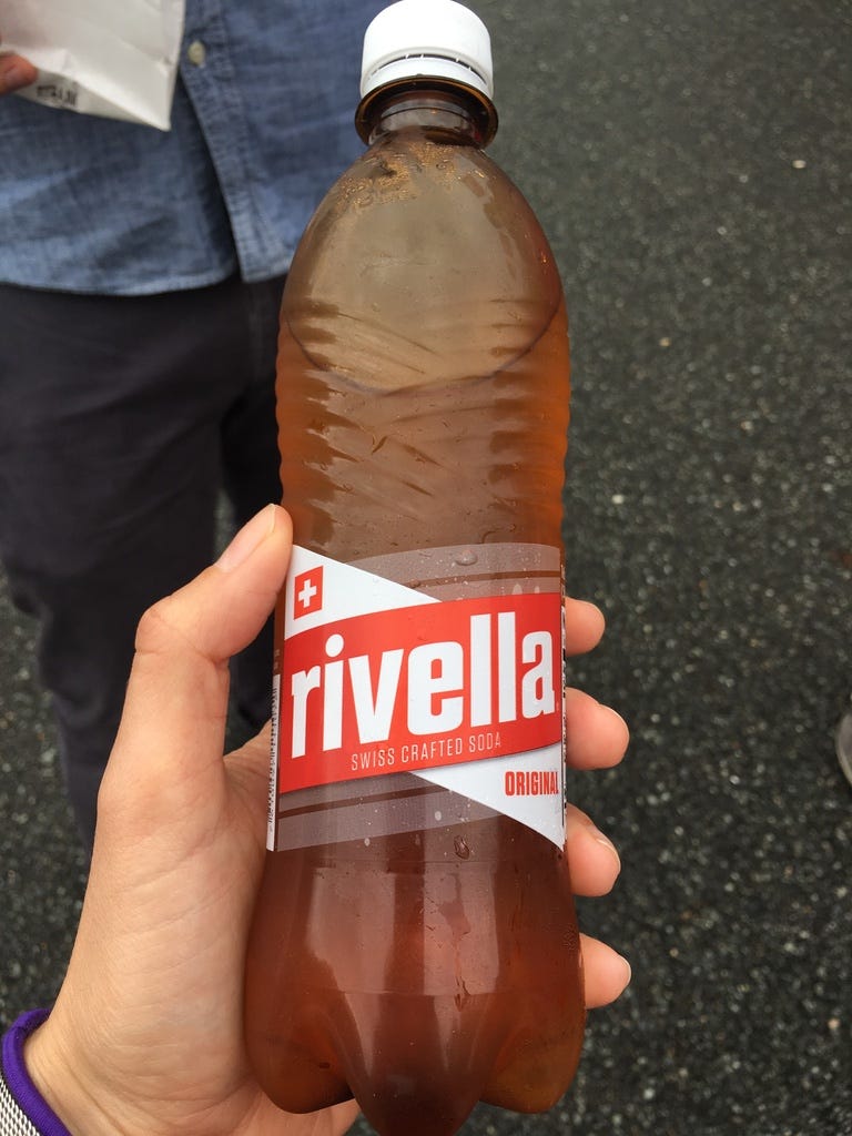 Bottle of Rivella red